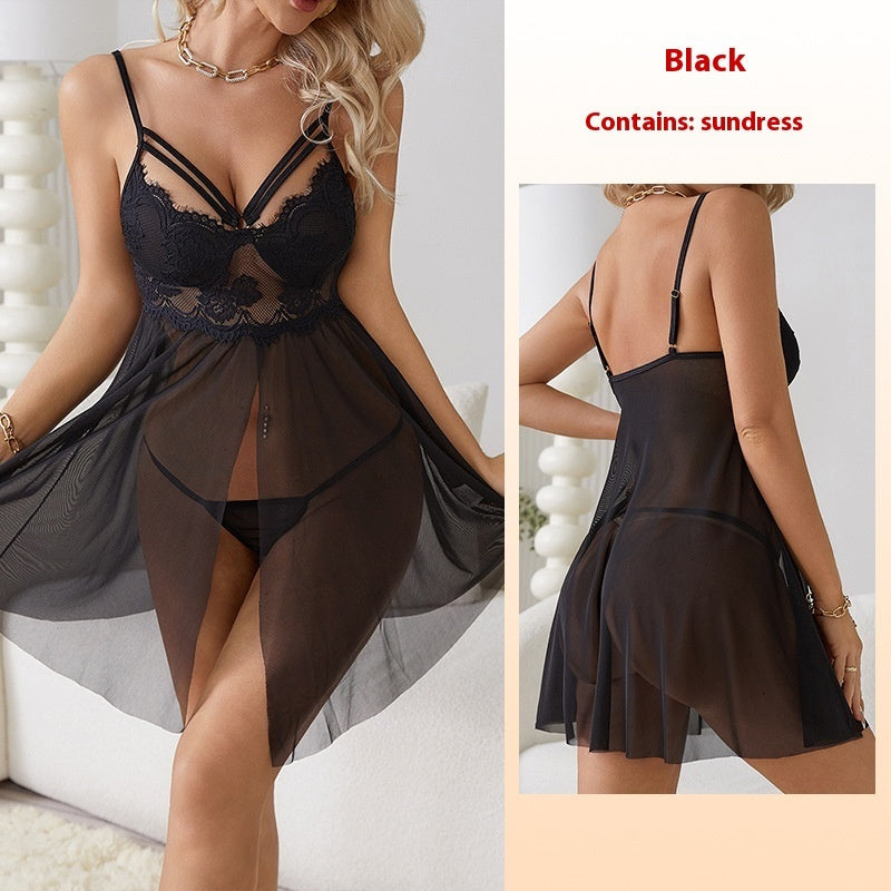 Sexy Sling Lace Pure Desire Seduction Slip Nightdress