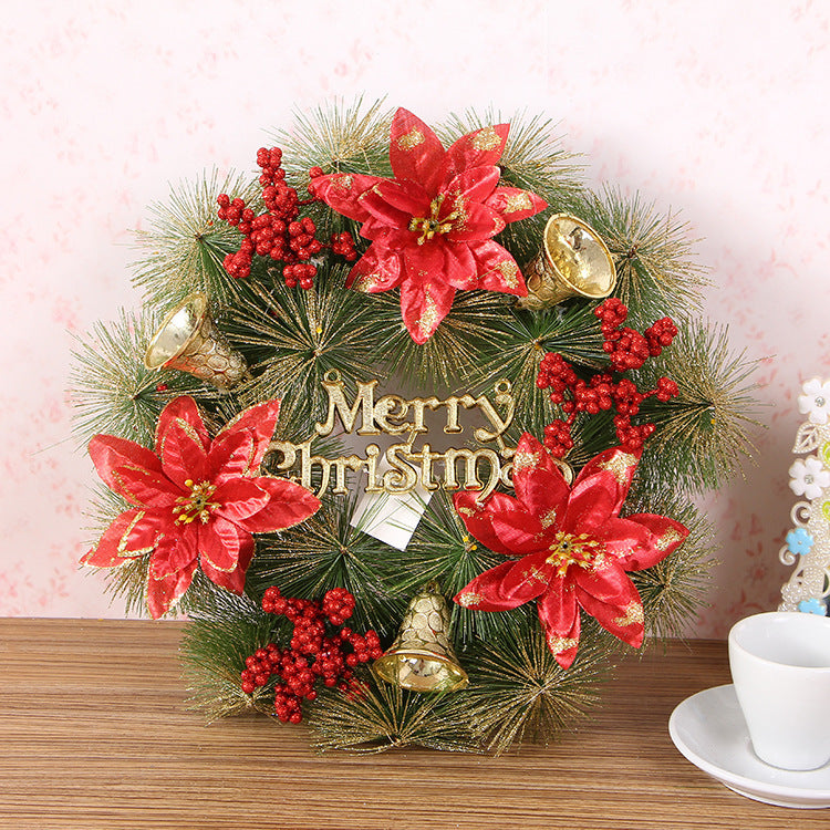 Christmas Natural Pine Decorative Garland/ Wreath with Frost