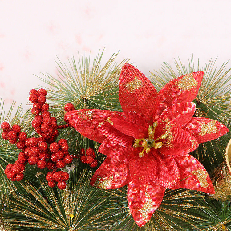 Christmas Natural Pine Decorative Garland/ Wreath with Frost