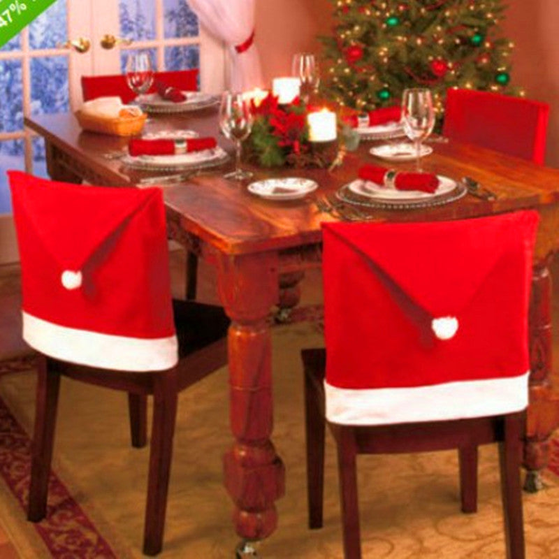 Christmas Chair Back Covers Set - Complete you Christmas Dining!
