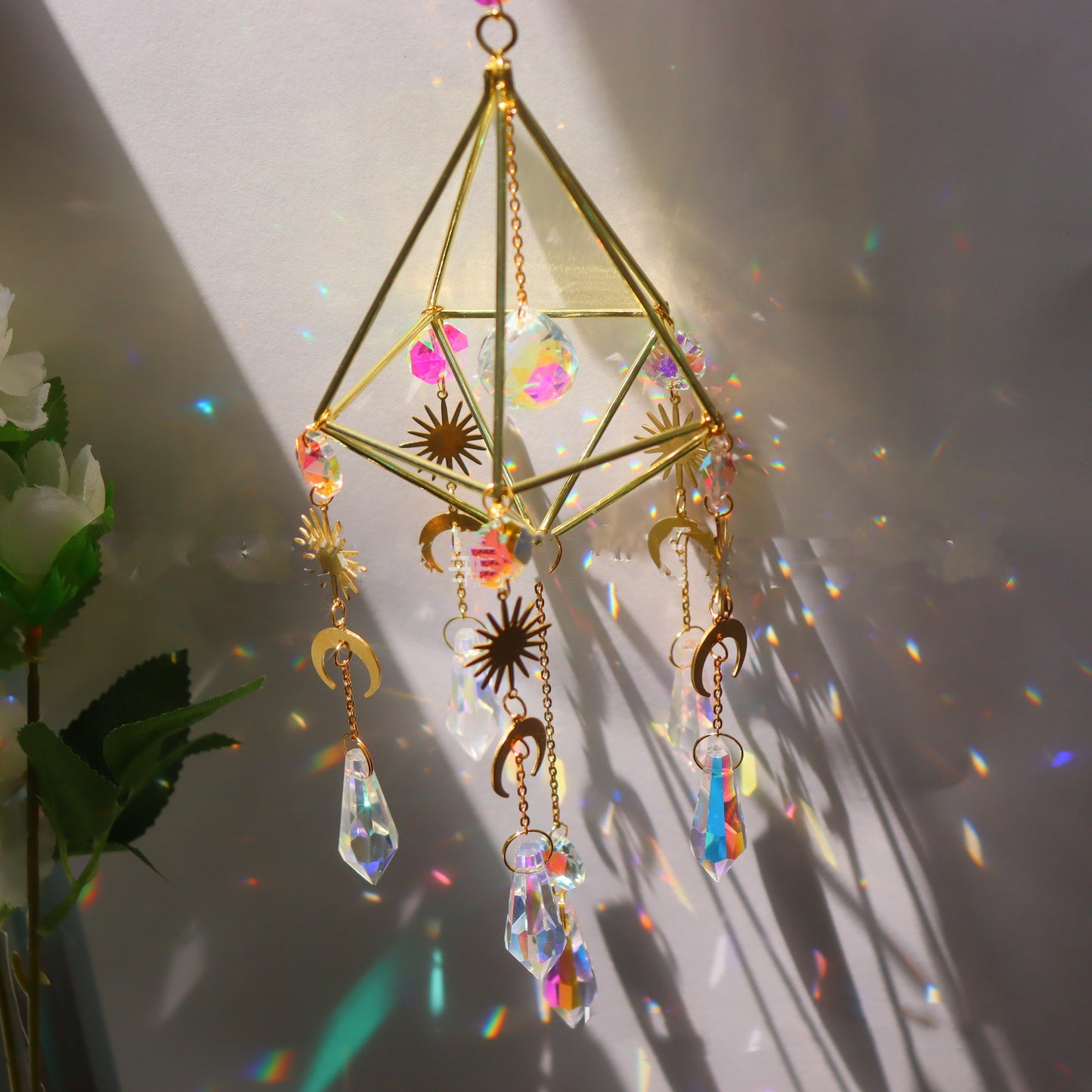 Sun Catcher Garden Lighting Jewelry Hanging Prism Pendant