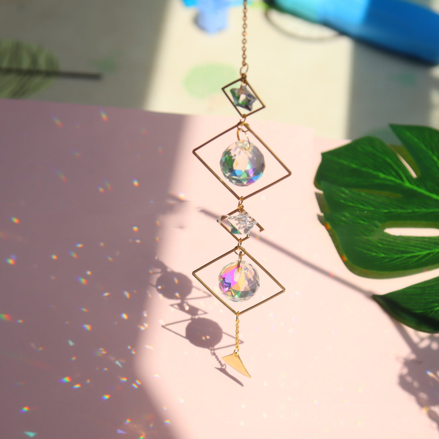Sun Catcher Garden Lighting Jewelry Hanging Prism Pendant