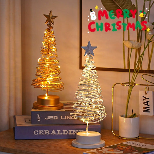 LED Christmas Tree Spiral Light Atmosphere Night Light