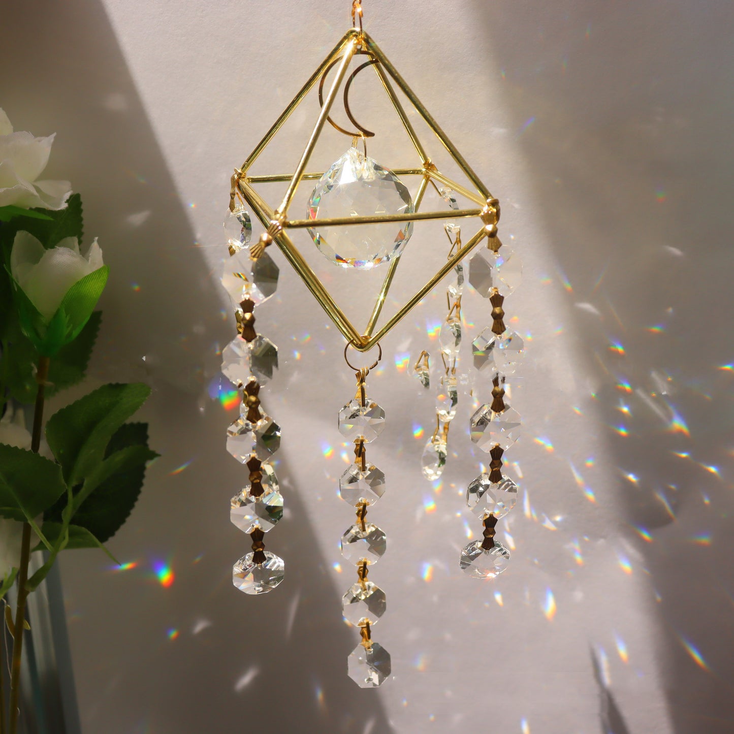 Sun Catcher Garden Lighting Jewelry Hanging Prism Pendant