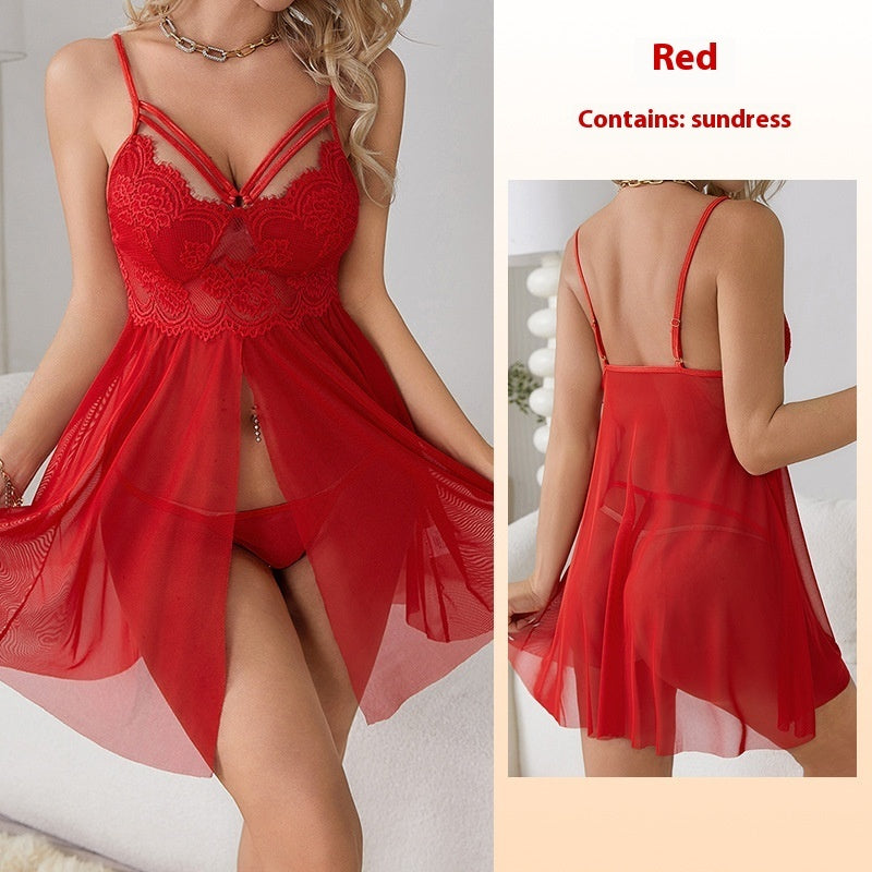 Sexy Sling Lace Pure Desire Seduction Slip Nightdress
