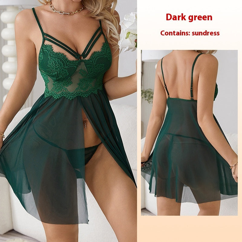 Sexy Sling Lace Pure Desire Seduction Slip Nightdress