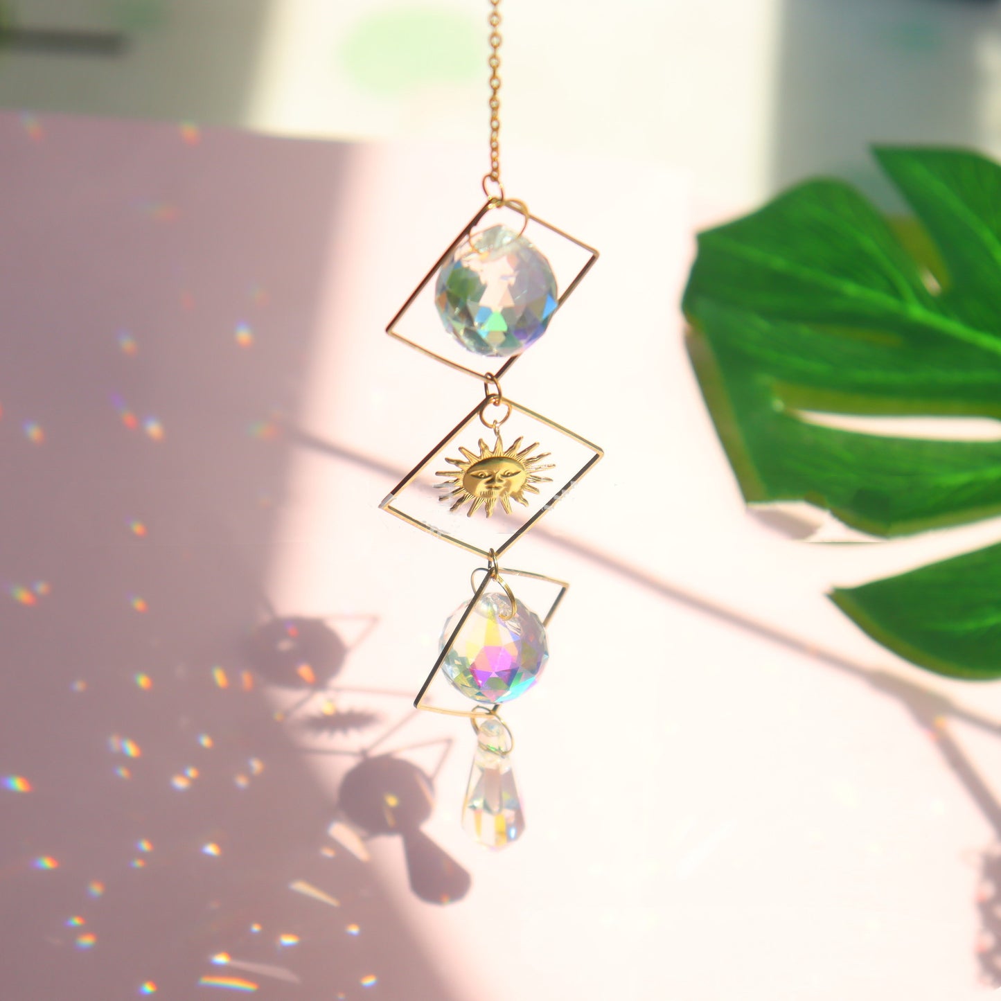 Sun Catcher Garden Lighting Jewelry Hanging Prism Pendant