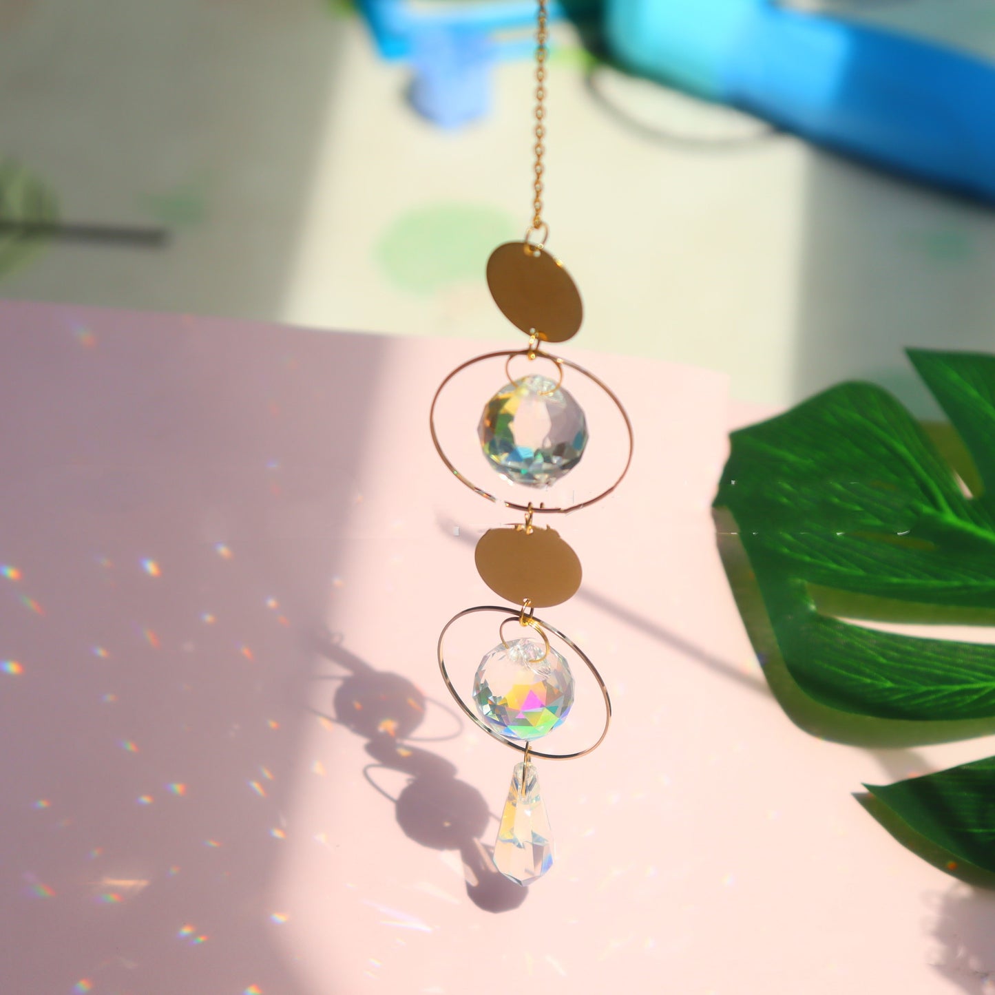 Sun Catcher Garden Lighting Jewelry Hanging Prism Pendant