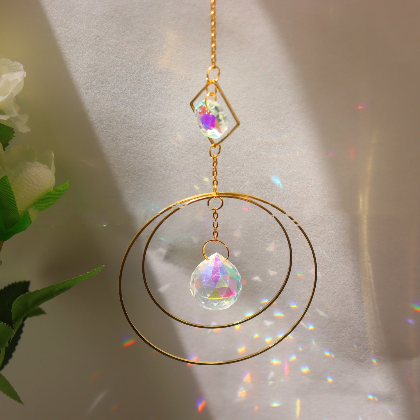 Sun Catcher Garden Lighting Jewelry Hanging Prism Pendant