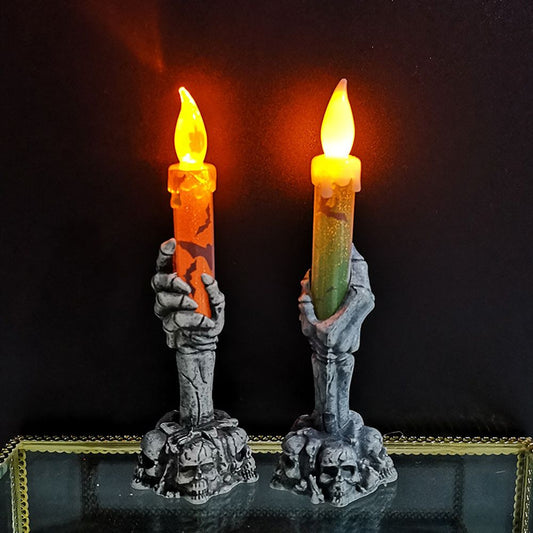 Bougies de fête fantômes squelettes d'Halloween Fête de citrouille Joyeuse fête d'Halloween Décorations pour la maison
