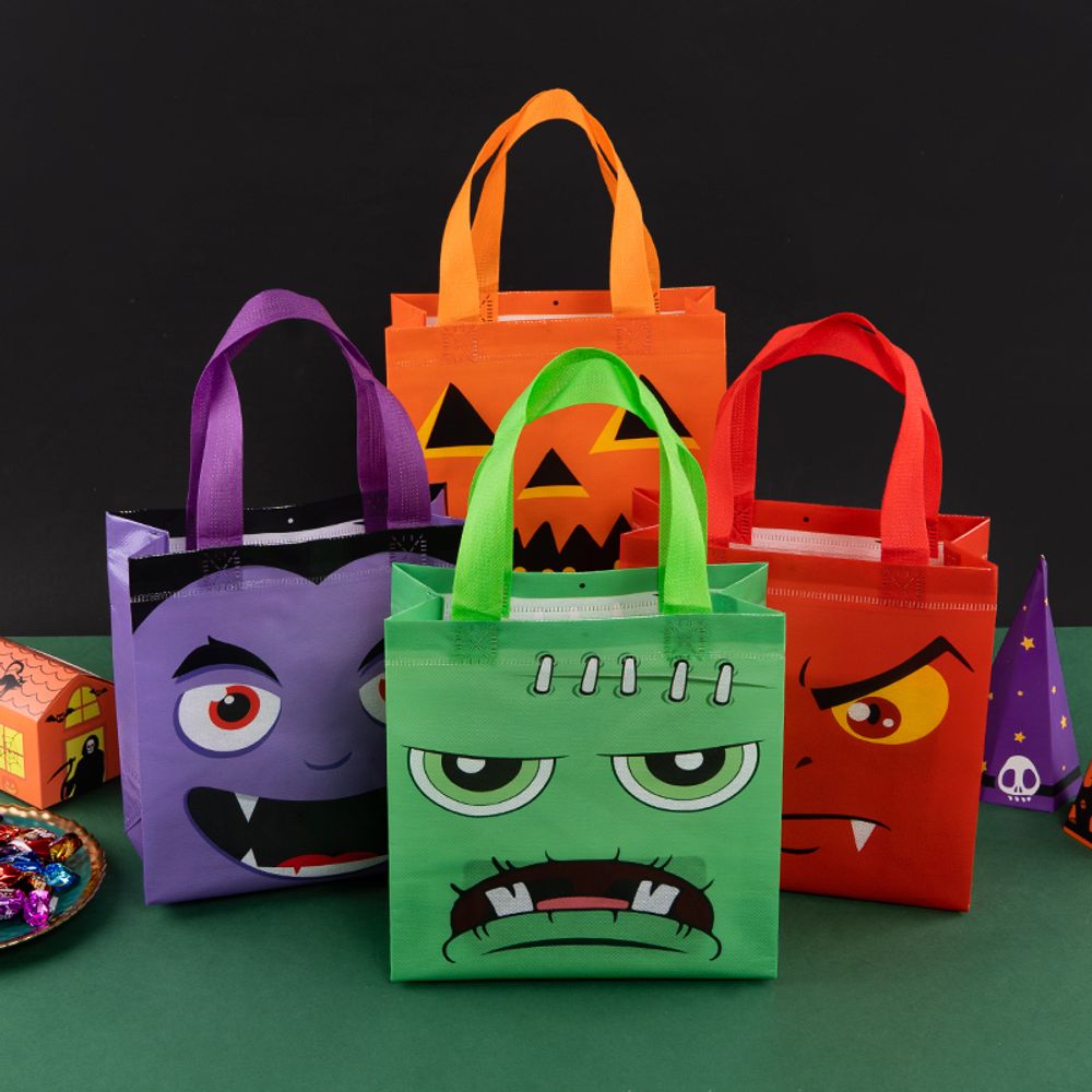 12/30pcs Halloween Tote Bag Non Woven