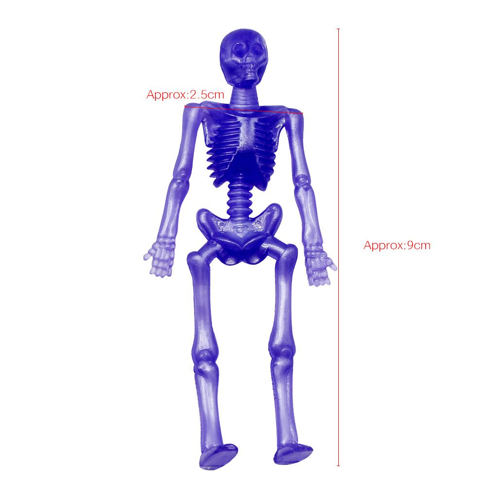 15/25PCS Stretchable Skeleton Man Party Favors for Kids TPR Soft Rubber