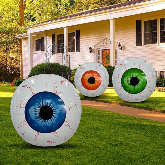 Décorations gonflables pour Halloween, globes oculaires injectés de sang, décorations d'Halloween pour l'intérieur, l'extérieur et le jardin, décorations de festival