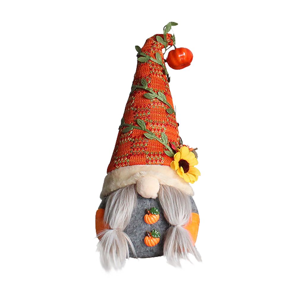 Décoration de gnome d'Halloween Poupée en peluche sans visage Poupée naine Rudolph pour Halloween