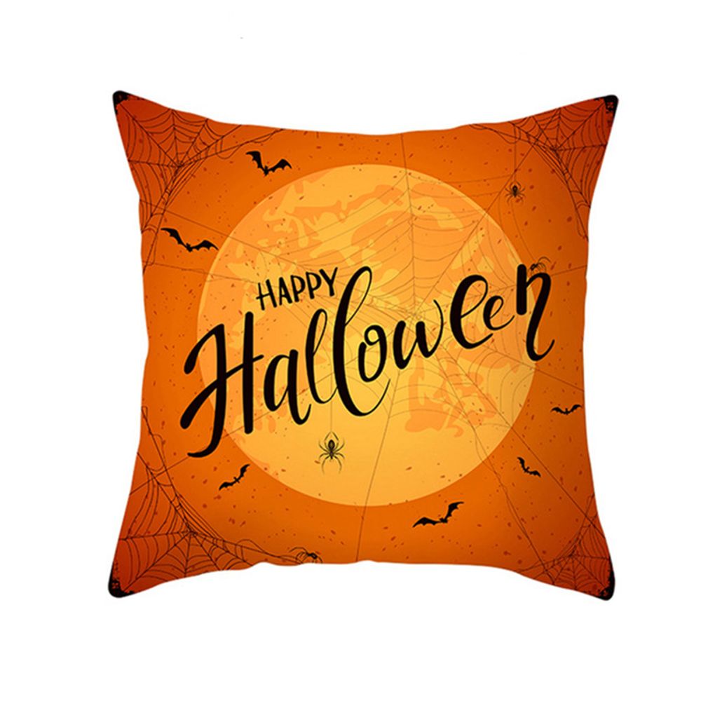 Décoration d'Halloween pour la maison, dessin animé, citrouille, chauve-souris, fantôme, taie d'oreiller, fournitures de fête d'Halloween, accessoires, ornement d'Halloween