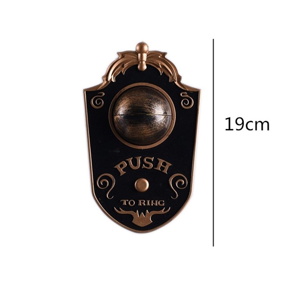 Décoration d'Halloween Sonnette à un œil Accessoires d'horreur Jour des fantômes Maison lumineuse Suspendue Sonnette de porte à globe oculaire lumineuse électrique