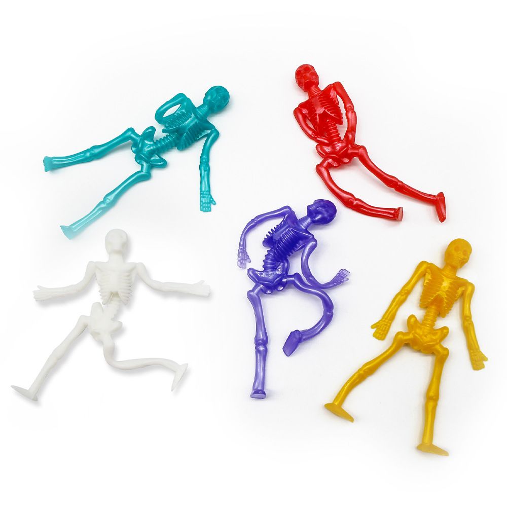 15/25PCS Stretchable Skeleton Man Party Favors for Kids TPR Soft Rubber