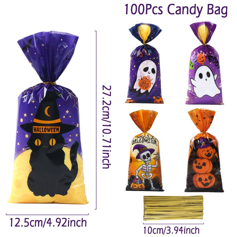 Sacs de bonbons d'Halloween effrayants - Décoration de fête parfaite et emballage de friandises 2023 !