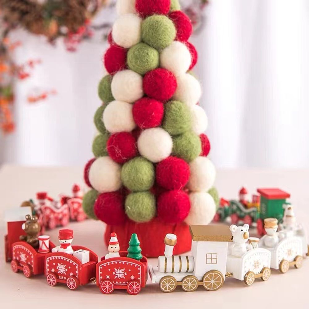 Christmas Train Decoration Children's Gifts Cake Decoration