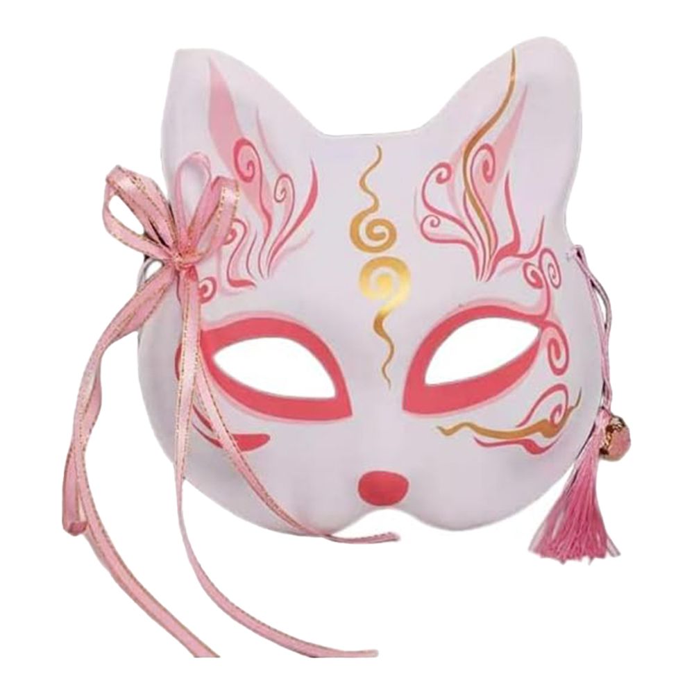 Nouveau masque de renard jeu de rôle carnaval dessiné à la main anime diable demi-visage masque de chat festival fête jeu de rôle accessoire masque