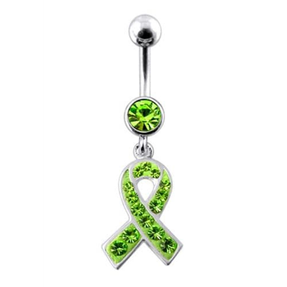 Fancy Cross Logo Dangling Belly Ring