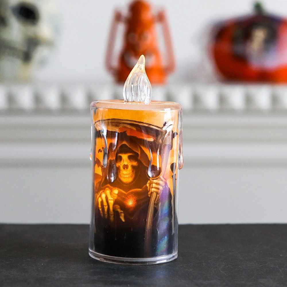 Bougies LED pour Halloween, décoration de fête, maison hantée, accessoires d'horreur, ornements d'extérieur