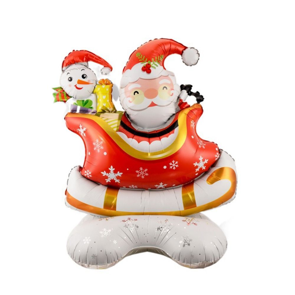 Large Christmas Tree Balloom 4d Christmas Standing Balloon Aluminum Foil Balloon Santa Claus Snowman Balloon Christmas Party