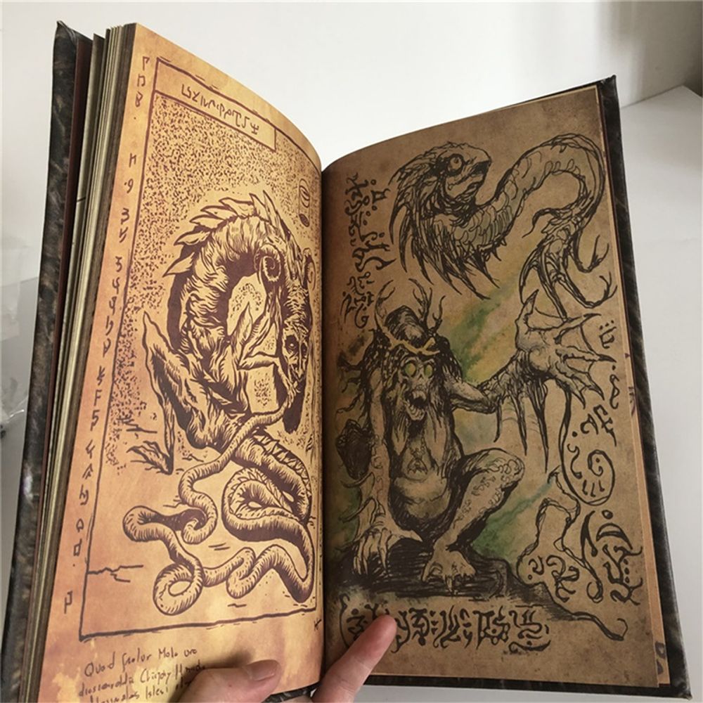 New Necronomicon Dark Magic Book Demon Evil Dead Summon Book Altar Ceremony Prop Book Collection Living Room Desktop Decoration
