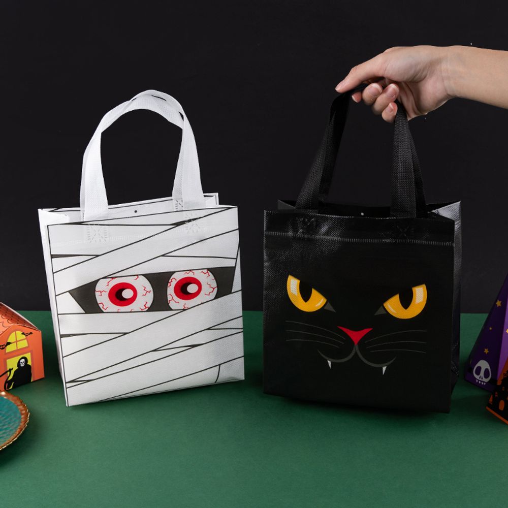 12/30pcs Halloween Tote Bag Non Woven