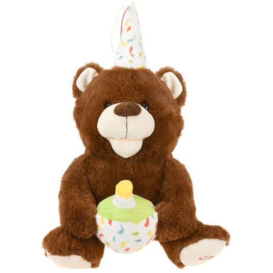 Musical Birthday Bear: Singing & Swinging Plush Toy for Joyful Celebrations!