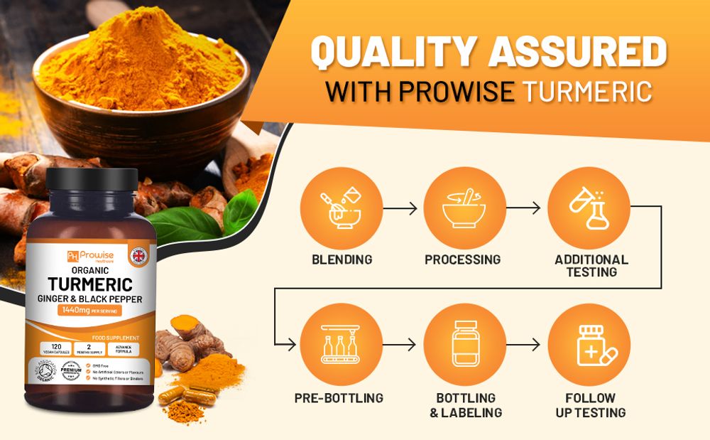 Curcuma Curcumine 1440 mg avec poivre noir et gingembre
