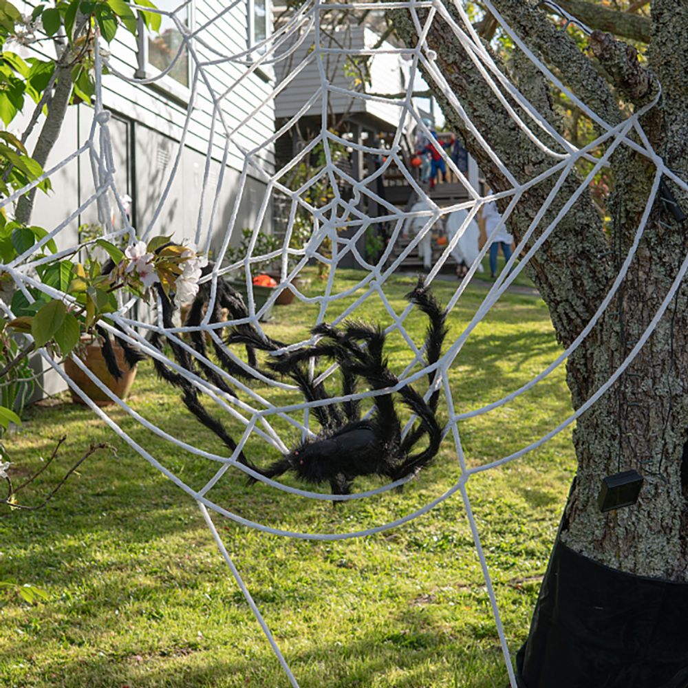 150/250cm Black White Halloween Spider Web Giant Stretchy Cobweb For Home Haunted House