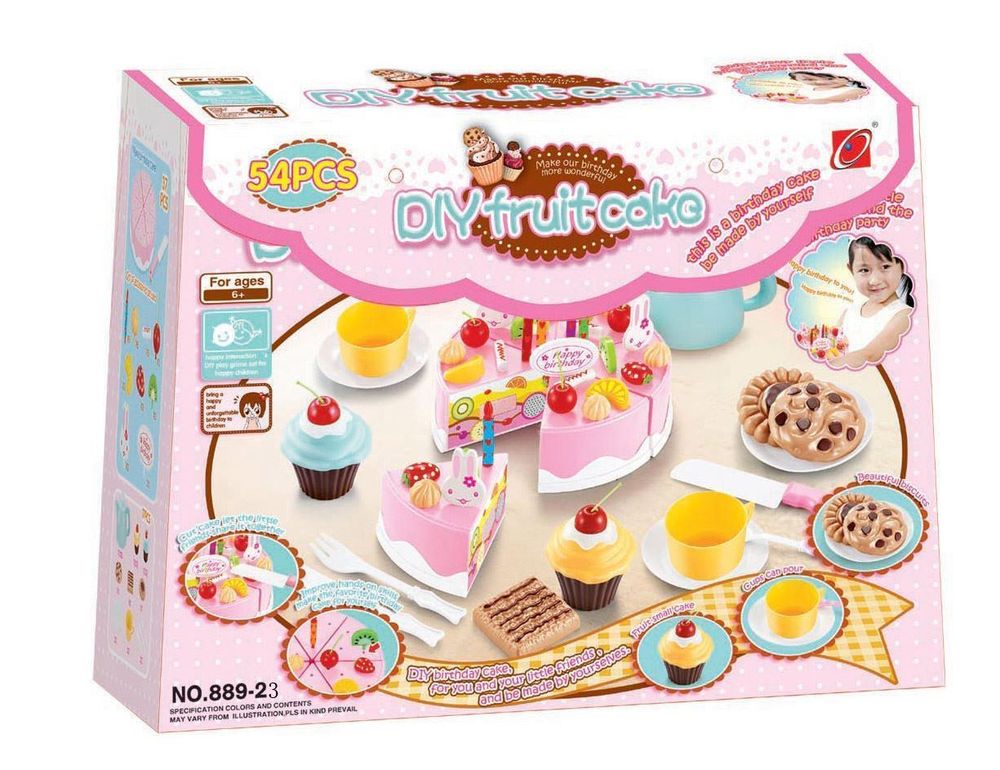 SOKA 54pc Imaginative Dessert Playset – Cream Cake & Tea Party Fun for Kids!