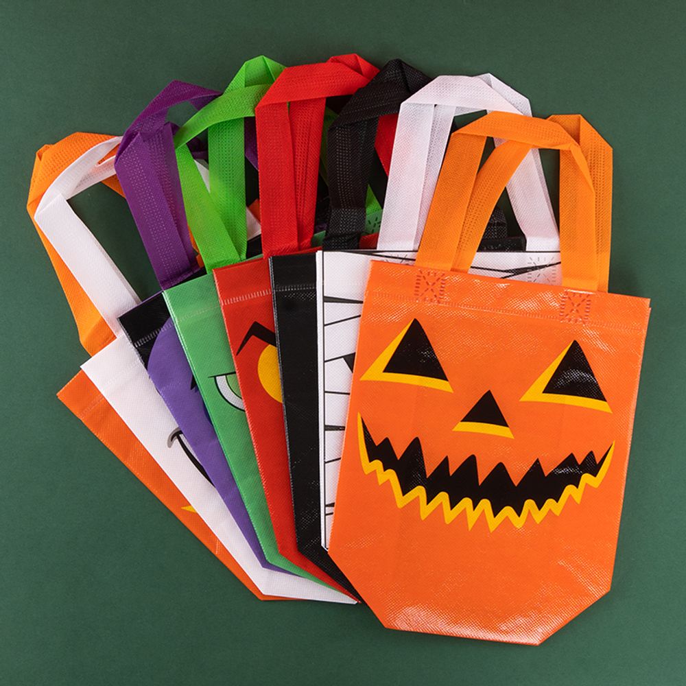 12/30pcs Halloween Tote Bag Non Woven