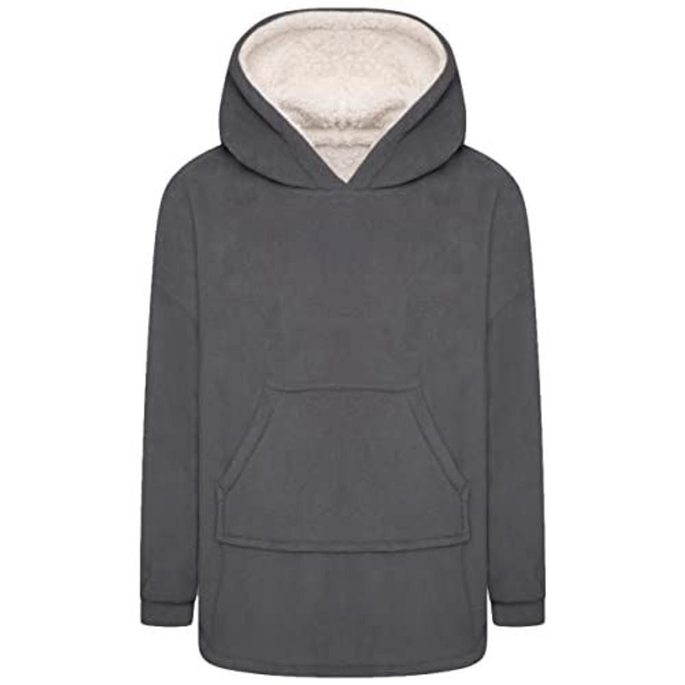 KIDS CORAL FLEECE BLANKET HOODIE S/M