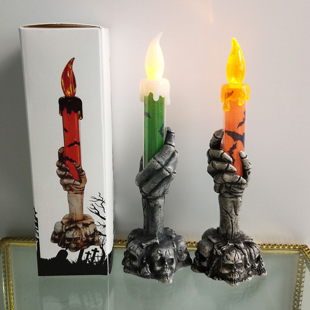 Bougies de fête fantômes squelettes d'Halloween Fête de citrouille Joyeuse fête d'Halloween Décorations pour la maison