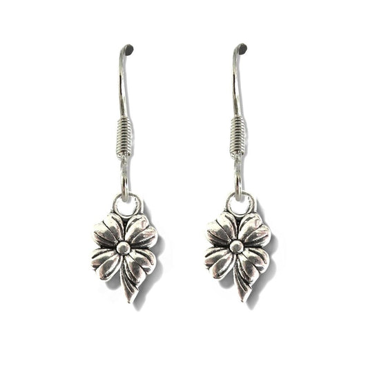 Boucles d'oreilles pendantes en forme de fleur