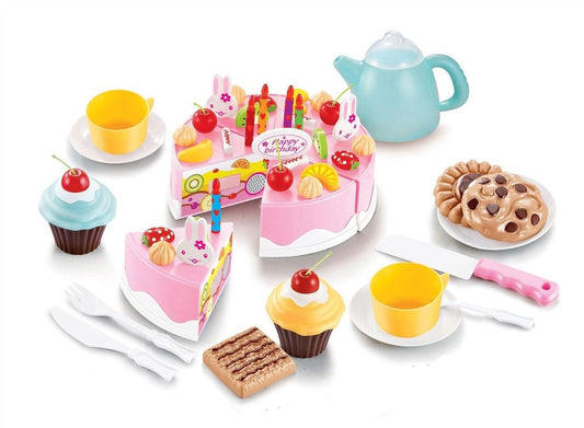 SOKA 54pc Imaginative Dessert Playset – Cream Cake & Tea Party Fun for Kids!