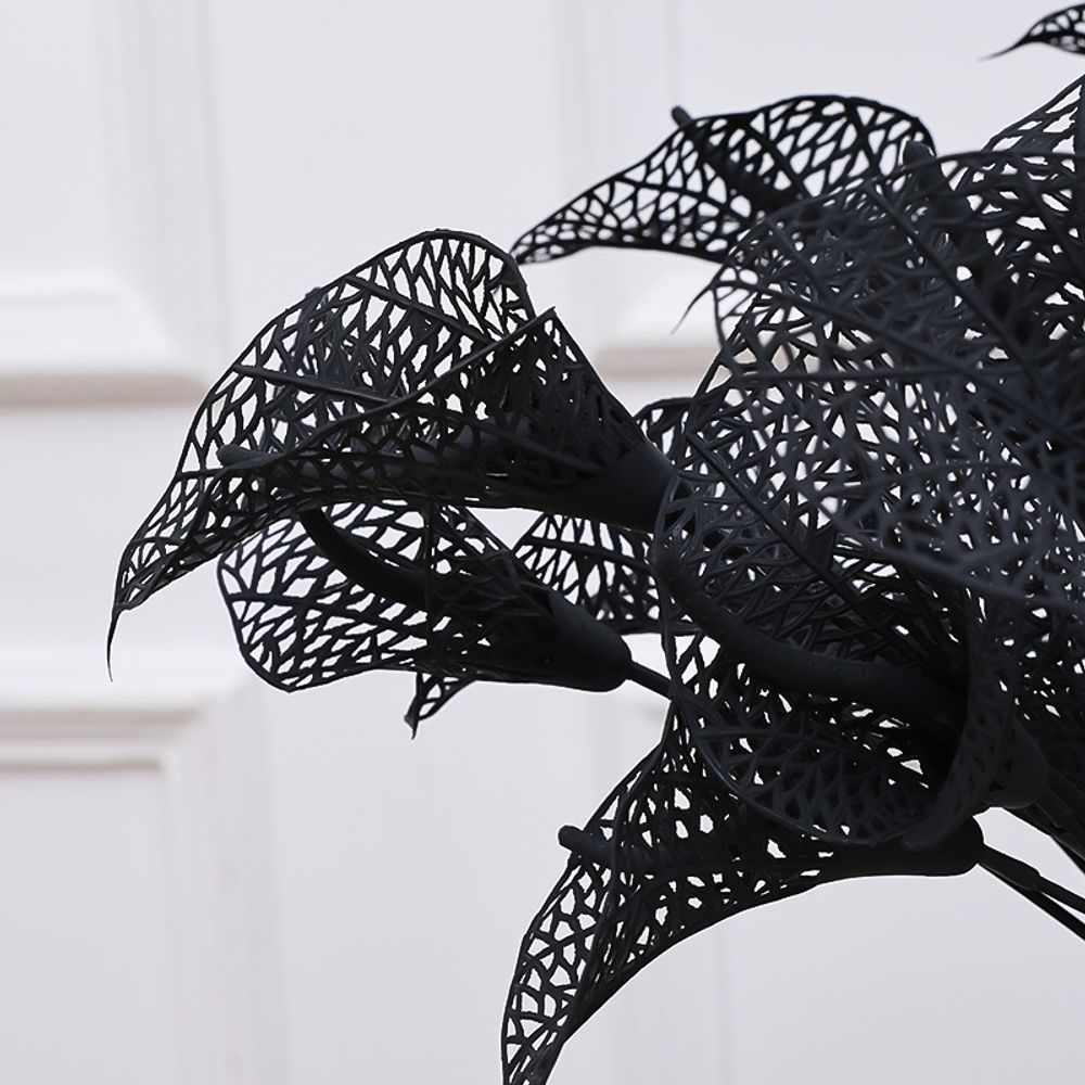 2PCS Simulation Flower Halloween Mesh Flower Taro Branch