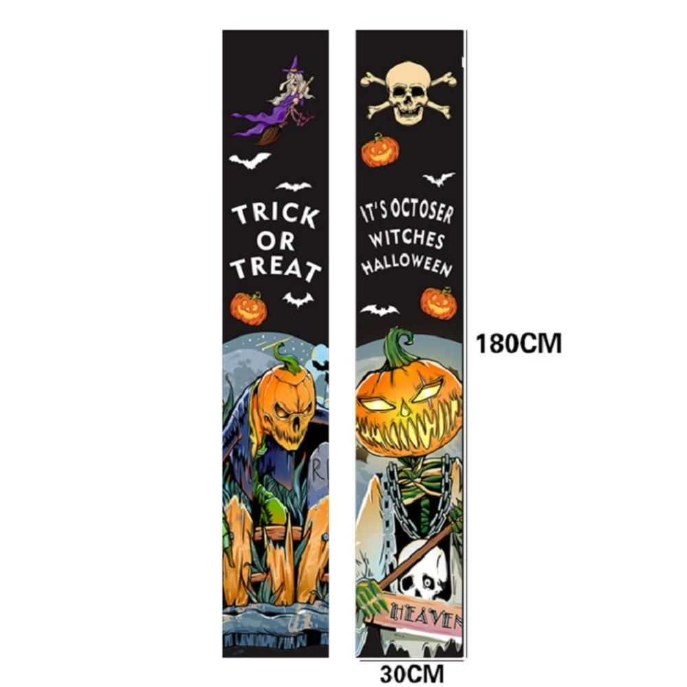 Mexican Day Of The Dead Party Porch Sign Halloween Hanging Door Curtain Banner Picado Papel Mexican Fiesta Sign Party Decoration