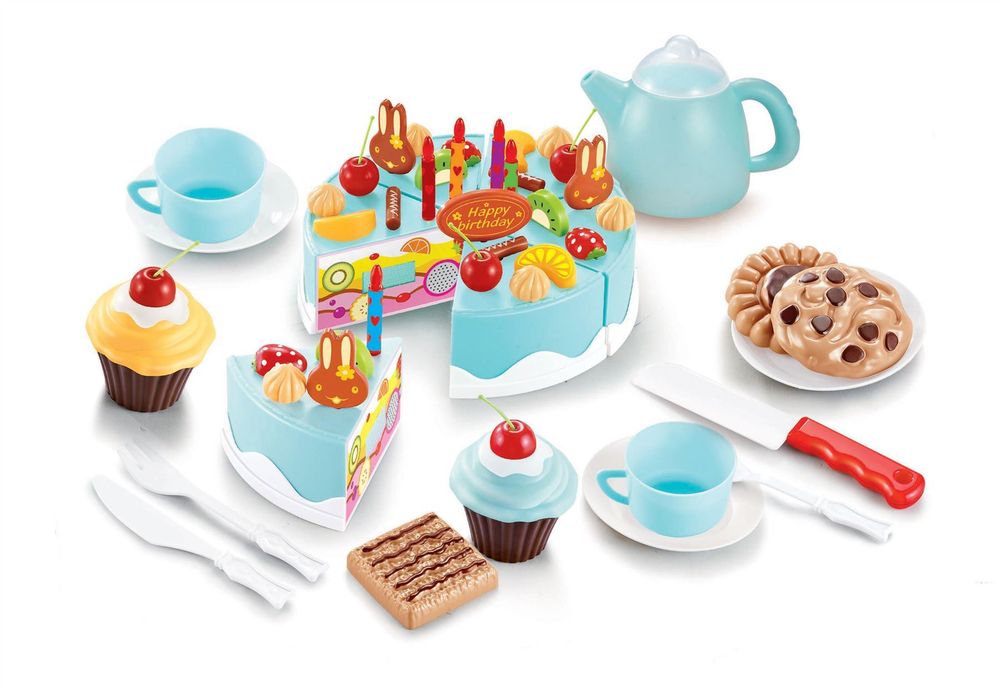 SOKA 54pc Imaginative Dessert Playset – Cream Cake & Tea Party Fun for Kids!