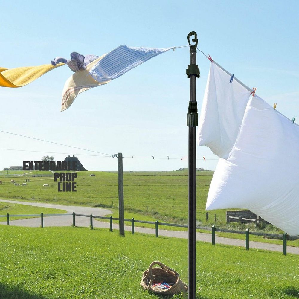 Support télescopique pour corde à linge