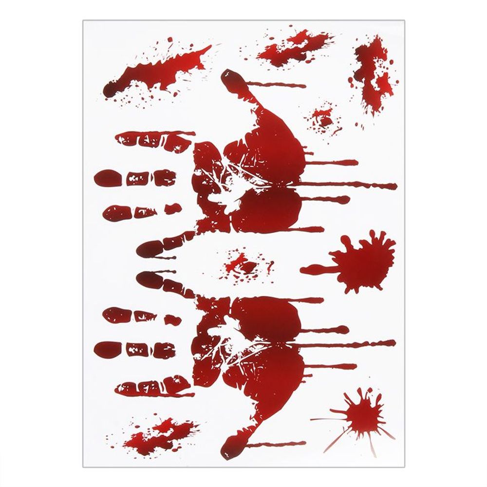 Autocollants d'Halloween pour mur, fenêtre, réfrigérateur, décoration d'Halloween, fournitures de fête, accessoires d'horreur et d'effroi pour Halloween