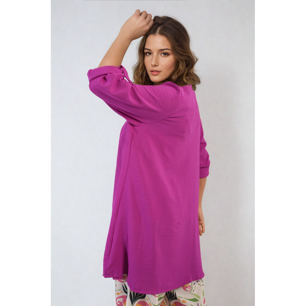 Cardigan ouvert à manches retroussables