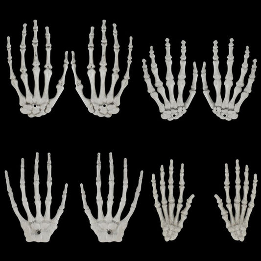 1 Pair Halloween Skeleton Hand Paw Skeleton Hand Bone Ornaments - MegIan's Market