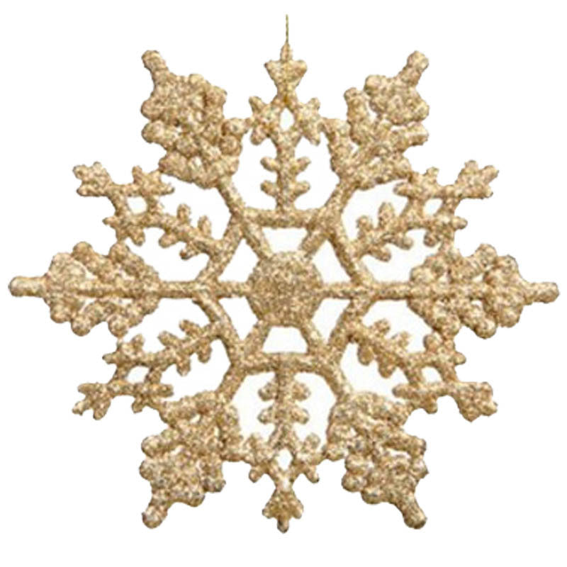 Christmas Tree 10CM Hanging Snowflakes x 12 - Various Colours