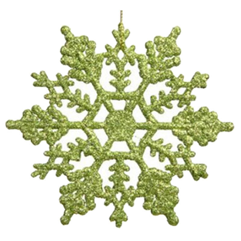 Christmas Tree 10CM Hanging Snowflakes x 12 - Various Colours