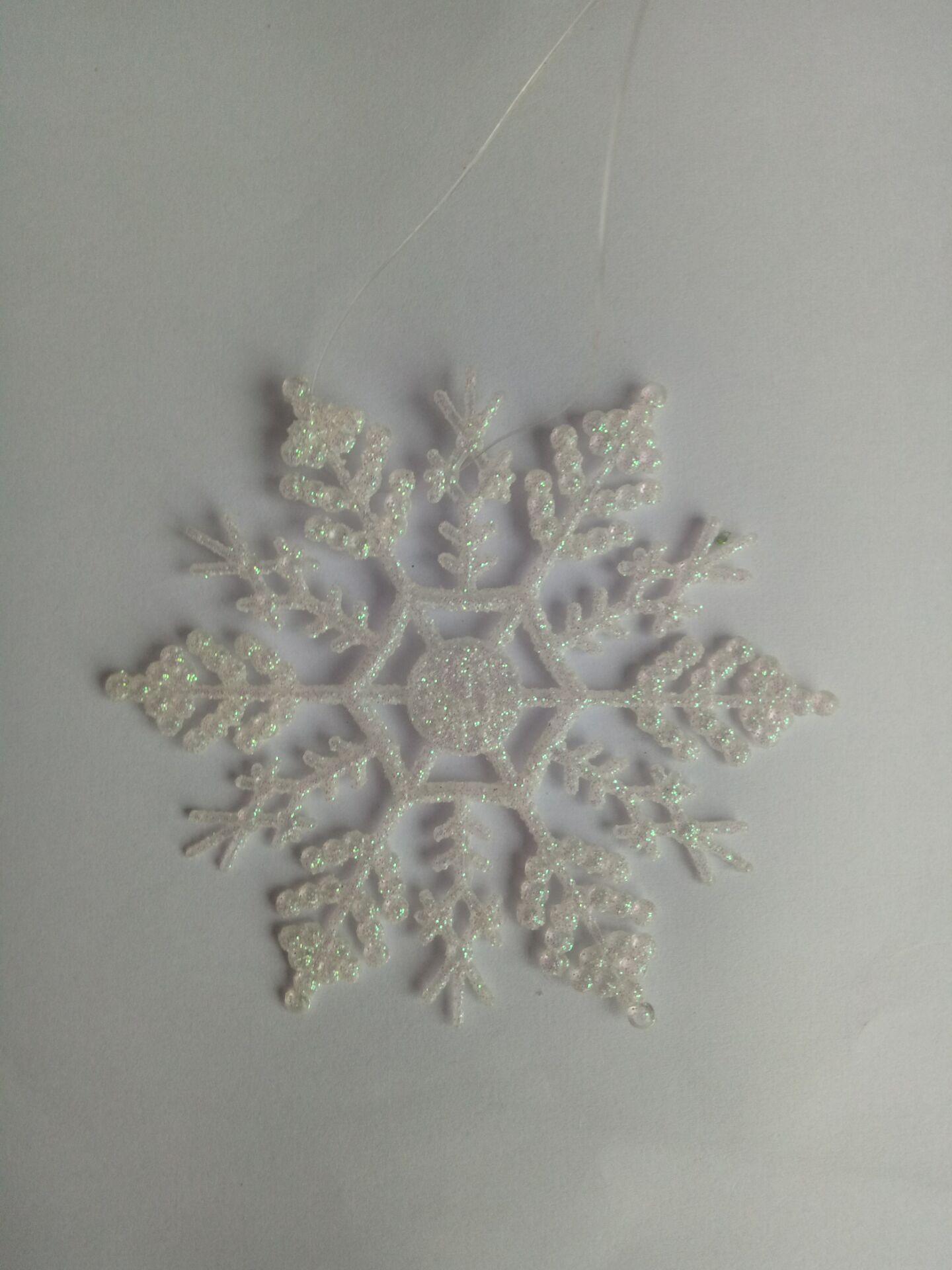 Christmas Tree 10CM Hanging Snowflakes x 12 - Various Colours