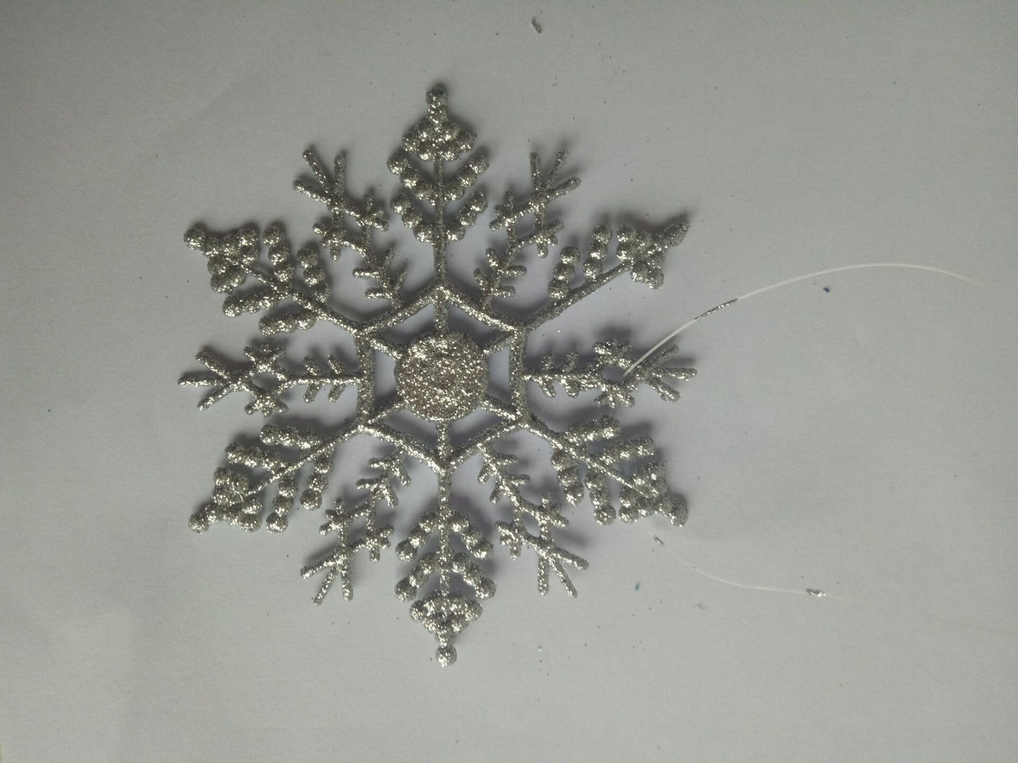 Christmas Tree 10CM Hanging Snowflakes x 12 - Various Colours