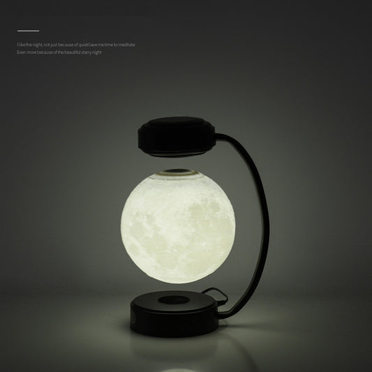 3D LED Moon Night Light Wireless Magnetic - Levitating Rotating Floating Ball Lamp